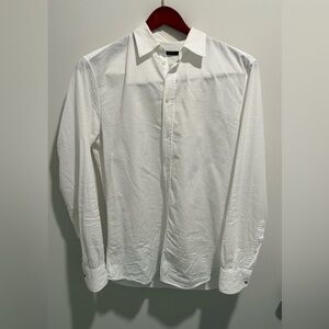 2010 Louis Vuitton Micro LV Monogram White Dress Shirt